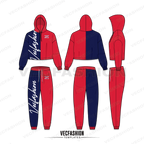 Womens Summer Fashion Set vector clothing flat sketches fully editable illustrator, view 3