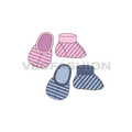 Baby shoes flat sketch