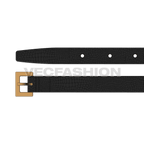 Black snake skin leather belt flat sketch, view 1