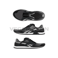Black sport sneakers flat sketch