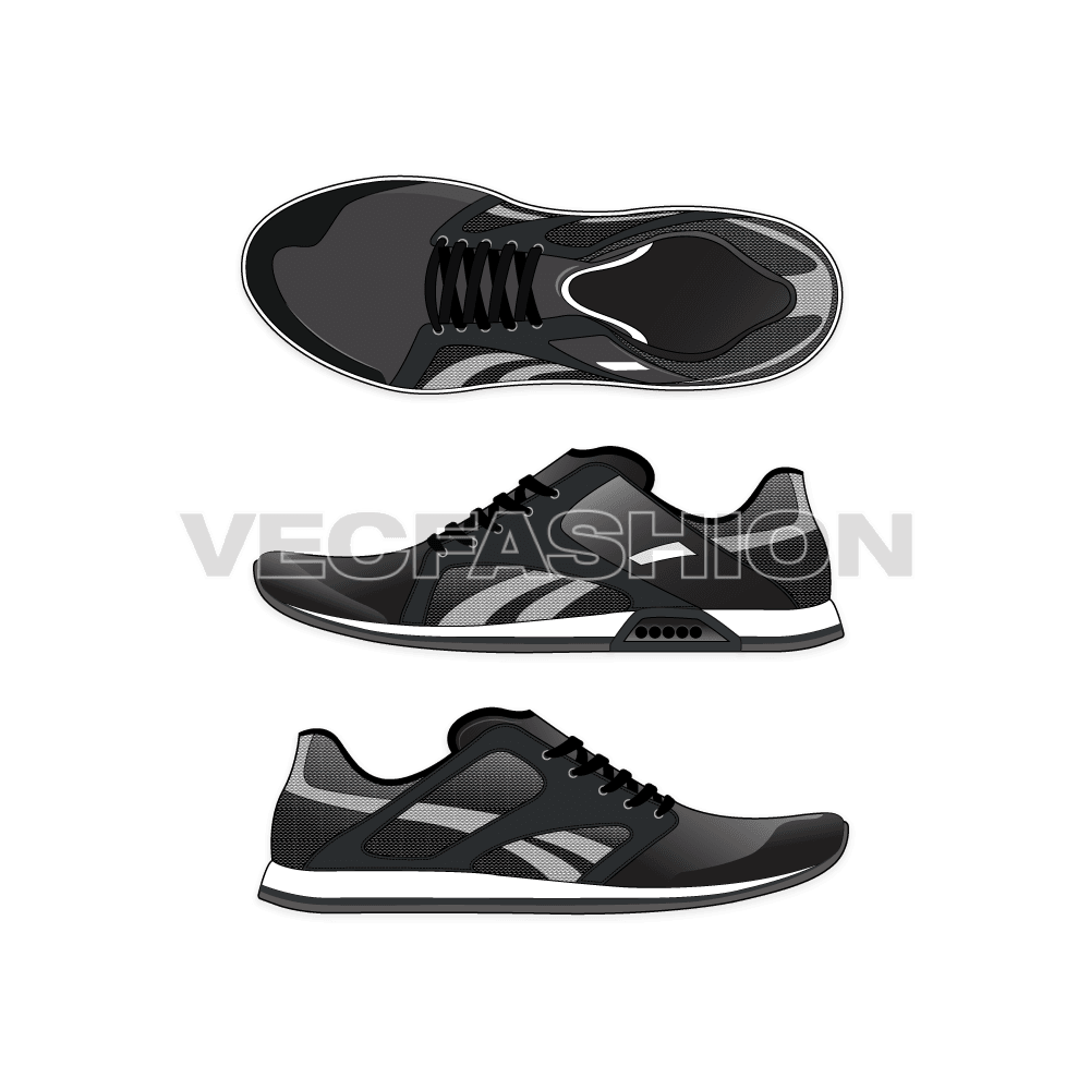 set of Cool Sneakers. Shoes sneaker drawing vector, Sneakers drawn in a  sketch style, sneaker trainers template, Set Collection. vector Illustration.  6426820 Vector Art at Vecteezy