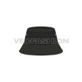 Bucket hat with long crown flat sketch