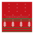 Christmas fabric textures flat sketch, view 1