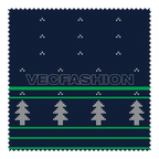 Christmas fabric textures flat sketch, view 2