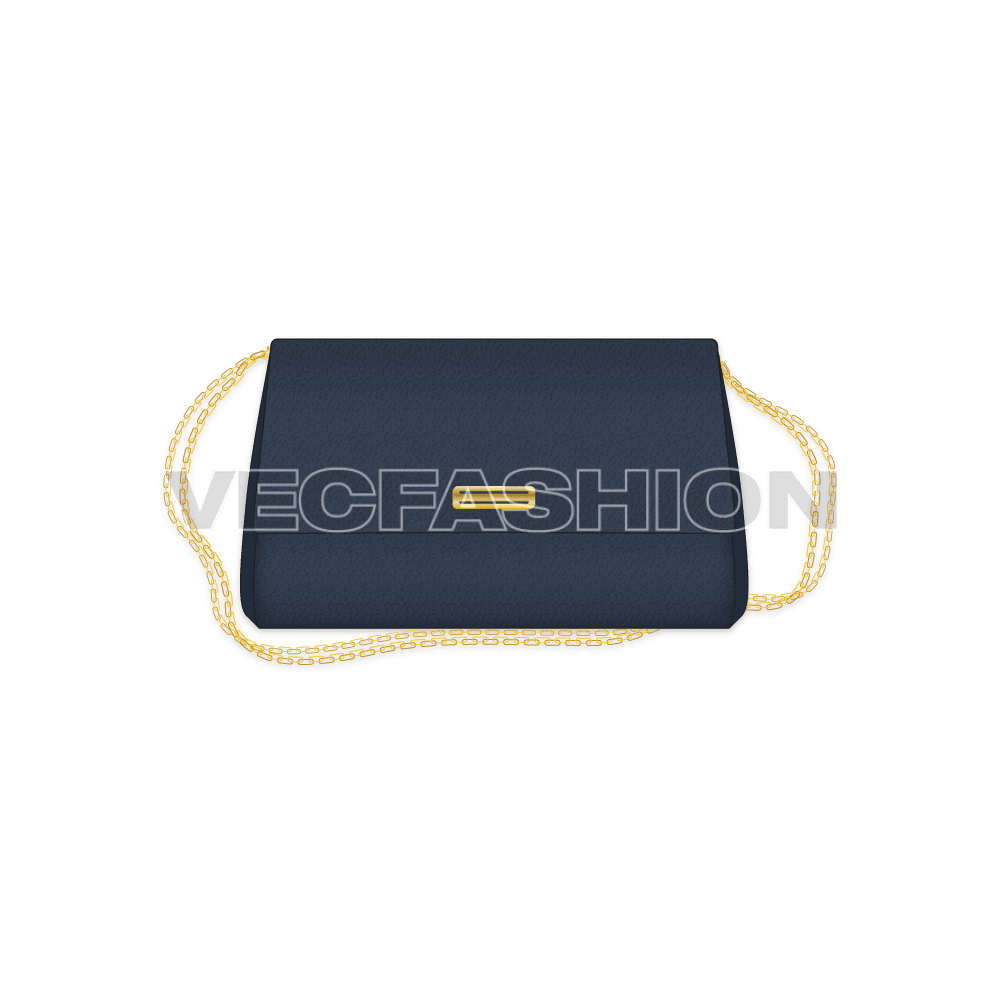 Classic envelop bag flat sketch