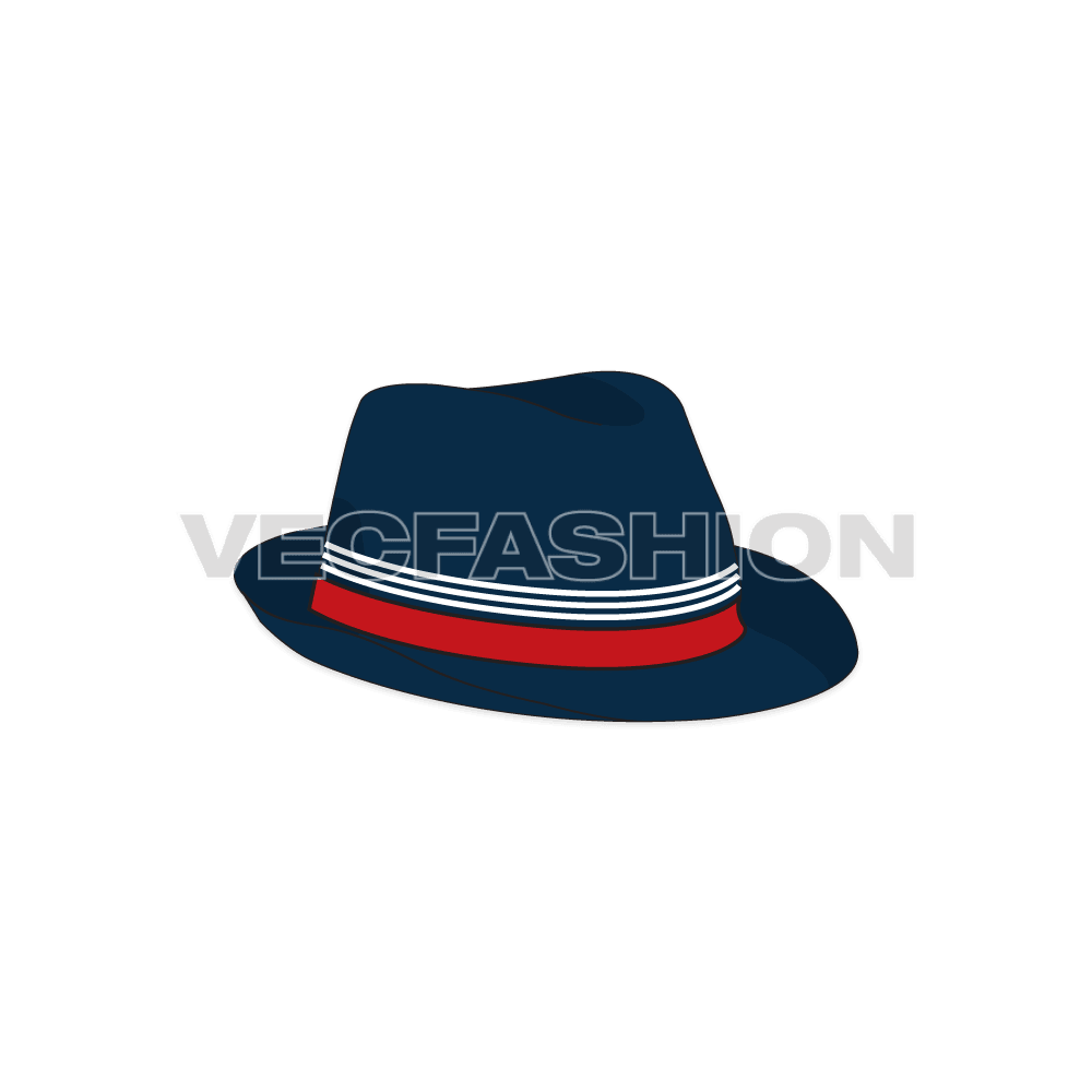 A clean template for Classic Fedora Hat inspired from Nautical theme. This can be used for various purposes and at different occasions depends how it's designed.