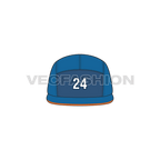 Cotton canvas camp hat flat sketch, view 1