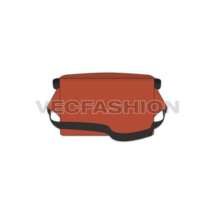 A new template for Cotton Canvas Travel Bag. It is colored in burnt orange color and can be edited to any color or pattern as per the need. 