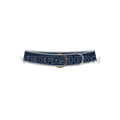 Denim belt with frayed edges flat sketch