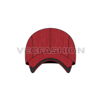 Dri fit sport baseball cap flat sketch, view 1