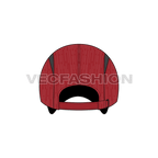 Dri fit sport baseball cap flat sketch, view 2