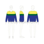 Kids boys panelled sweatshirt flat sketch, croqui sketch