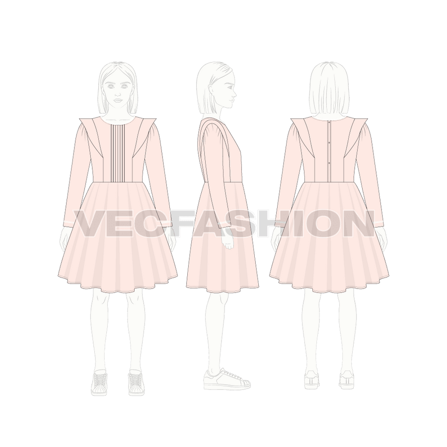 Kids Girl Party Dress VecFashion