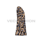 Kids girls animal print dress flat sketch, side view