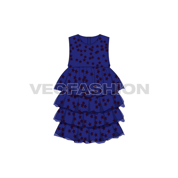 Layered 2024 frock design