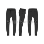 Men Oversized Jacket Vector Flat Sketch flat sketch, coordinating bottom
