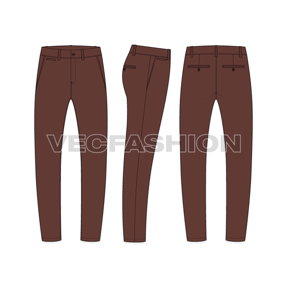 Men Panelled Leather Jacket flat sketch, coordinating bottom