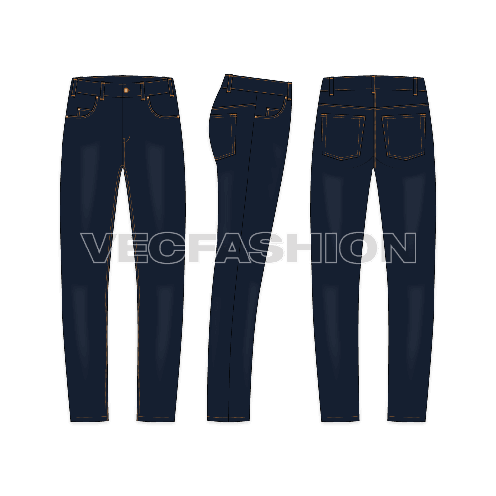 Men Straight Cut Leather Jacket flat sketch, coordinating bottom
