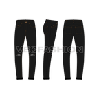 Men Windbreaker Jacket flat sketch, coordinating bottom