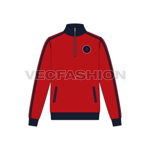 Mens Activewear Track Jacket front view
