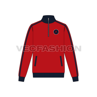 Mens Activewear Track Jacket front view