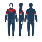 Mens activewear tracksuit flat sketch, on croqui