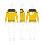 Mens american football shirt flat sketch, croqui sketch