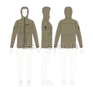 Mens Army Field Jacket - VecFashion