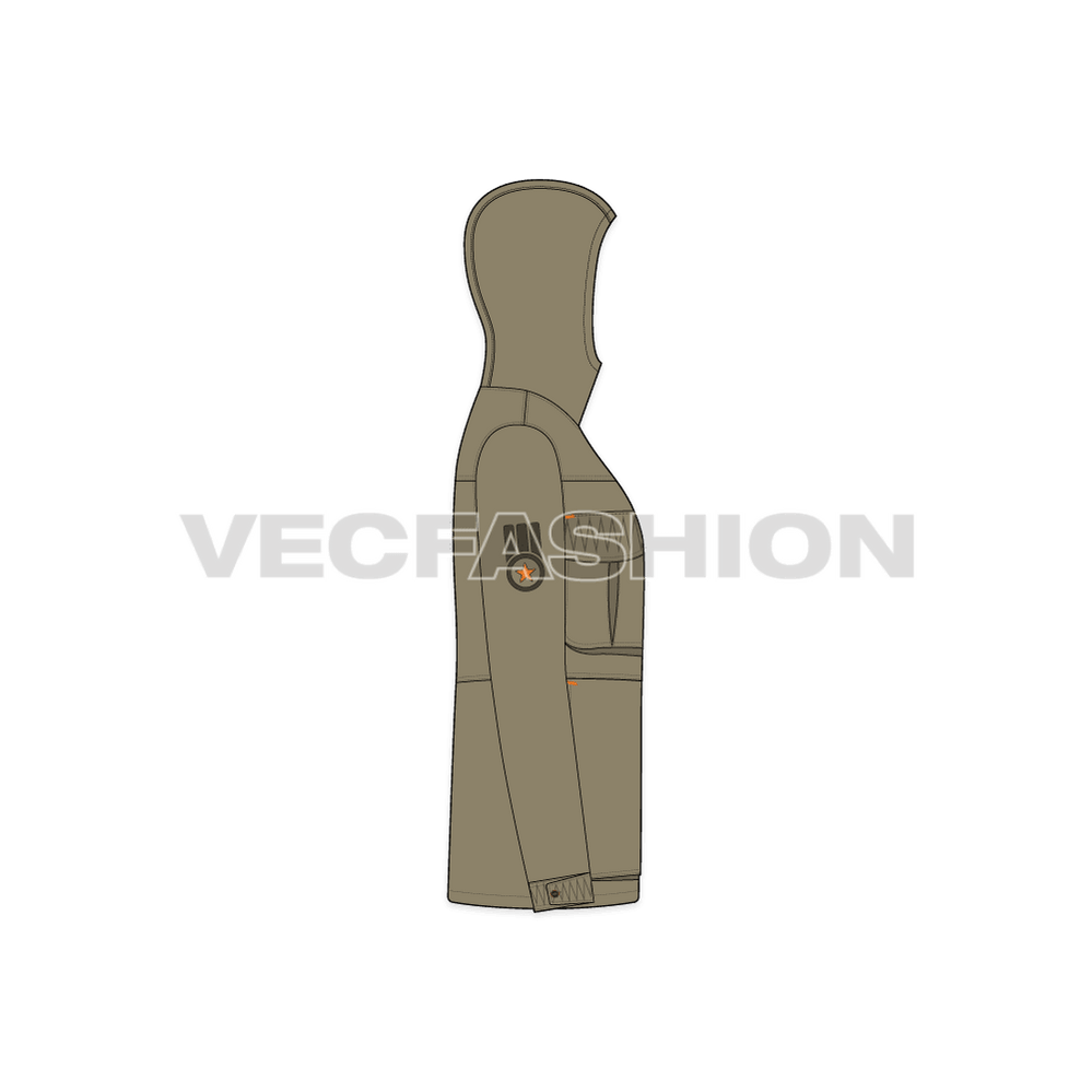 Mens Army Field Jacket VecFashion