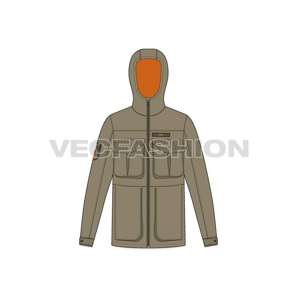 Mens Army Field Jacket front view