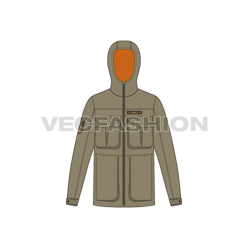 Mens Army Field Jacket VecFashion