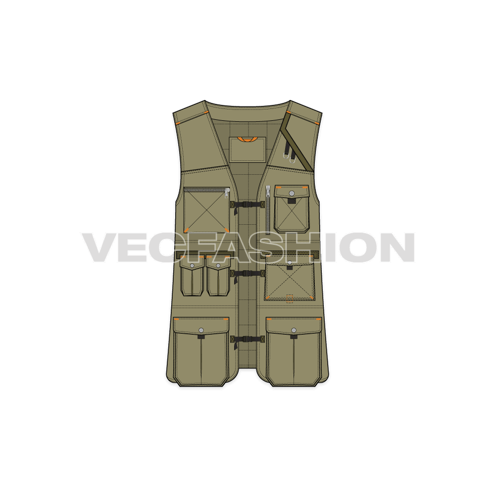 Mens Army Vest