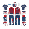 This fashion set is inspired from the artistic impression while painting. It has various Full editable Vector Clothing Templates that are illustrated in Adobe Illustrator CS6. All the vectors are group separately, to give full control while editing or modifying them to suit your theme and colors.  