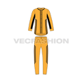 Mens baseball uniform kit, panelled jersey flat sketch, front view