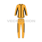 Mens baseball uniform kit, panelled jersey flat sketch, front view