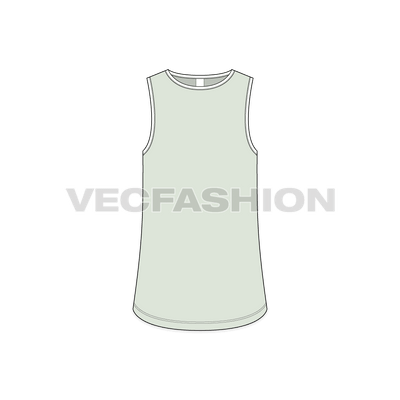 Mens Basic Tank Top Template