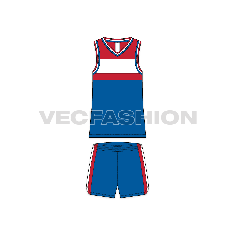 VecFashion Mens Basketball Kit Vest and Shorts