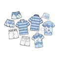 This fashion set theme is inspired by the Life of a Surfer. This also included with an Original Oceanic Repeat Pattern. This repeat print is designed using few elements of island, beach, surfing and sailing.