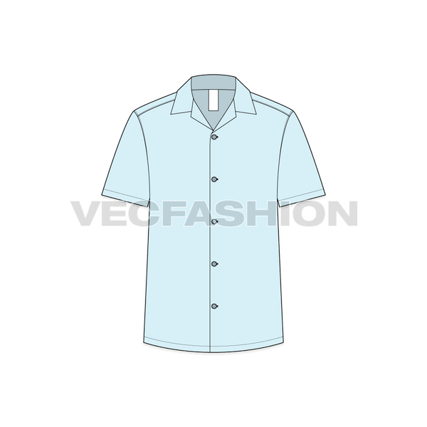 Long sleeve shirts fashion flat sketch template Vector Image