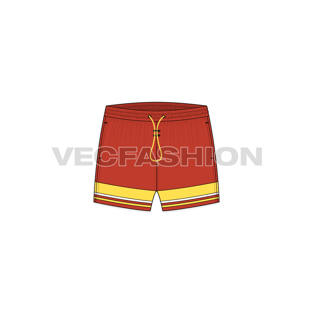 Mens Beach Shorts front view