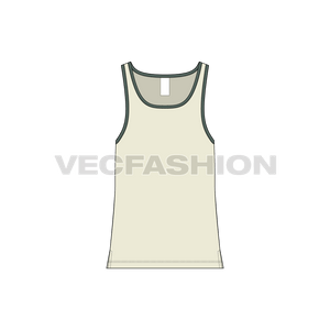 Mens Beach Tank Top front view