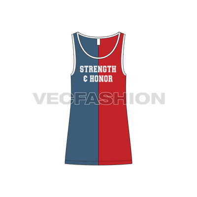 Mens Big Round Neck Tank