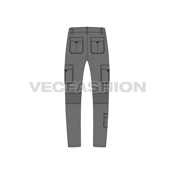 Mens Cargo Pants Template - VecFashion