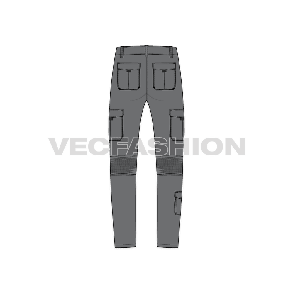 Mens Cargo Pants Template VecFashion