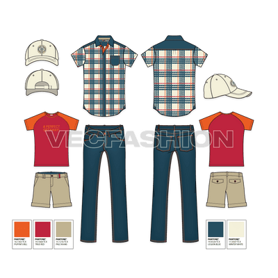 This fashion set is designed to have some must-have items for summer collections. If you are designing a travel kit and simply a casual day-wear line. 