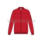 Mens Casual Sport Jacket flat sketch, front view