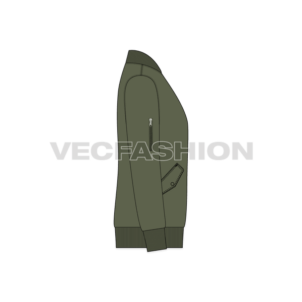 Mens Classic Bomber Jacket - VecFashion