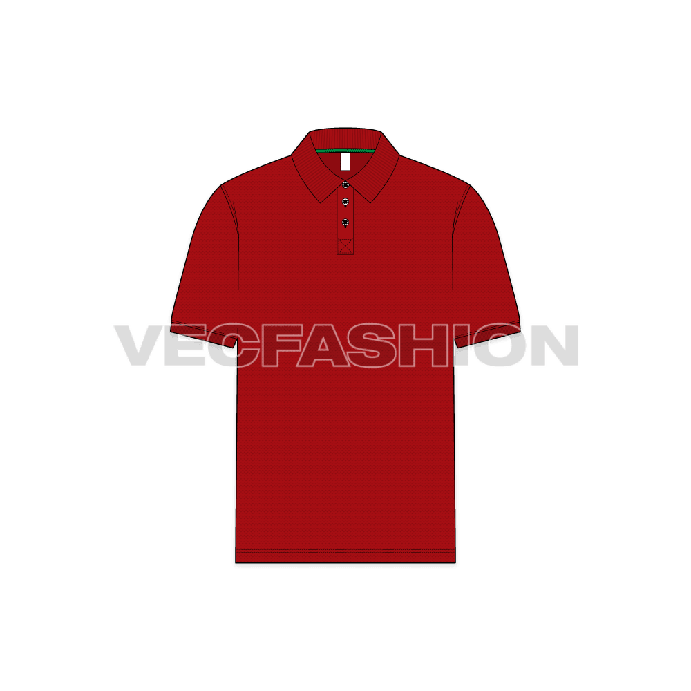 Mens Classic Red Polo Shirt