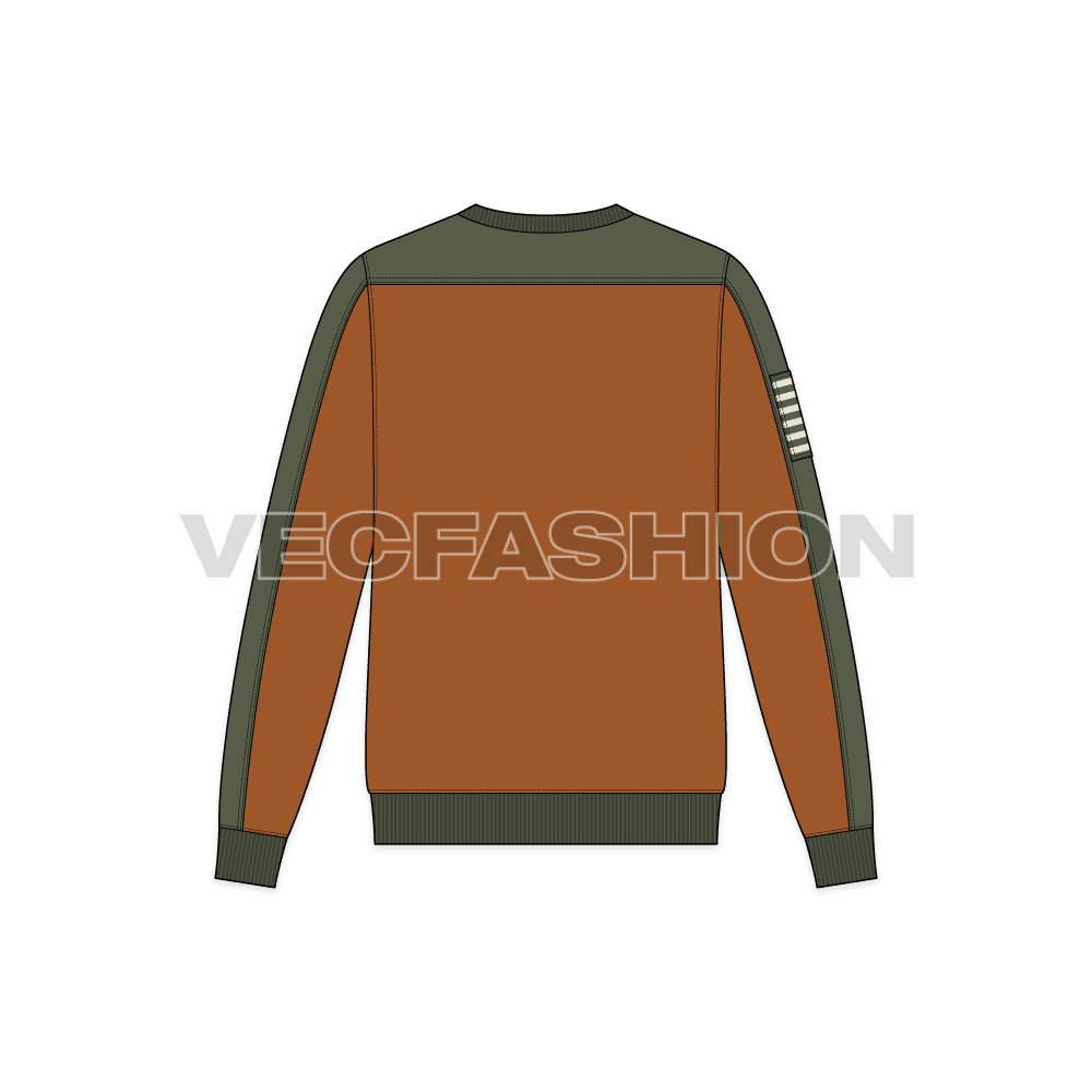 Mens Classic V-Neck Sweatshirt