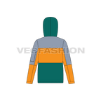 Mens Climbing Jacket flat sketch, back view
